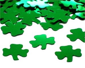 Green Metallic Shamrock Confetti Green Confetti Shamrocks