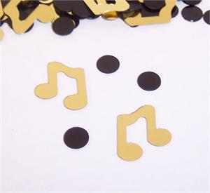 Boston Symphony Confetti, Gold Music Notes
