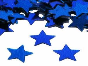 Blue Star Confetti, Metallic, 3/4