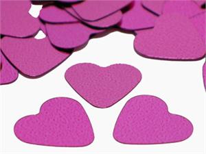 Rose Pink Heart Confetti•