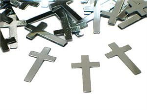 Silver Cross Confetti