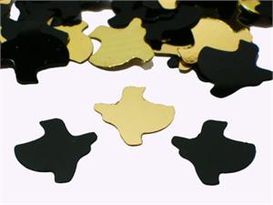 State of Texas Confetti, Gold and Black