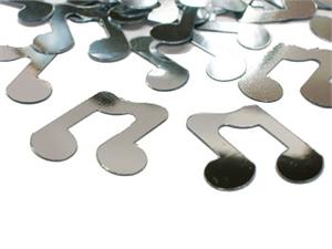 Silver Music Note Confeti