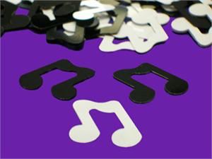 Black and Whtie Music Note Balloon