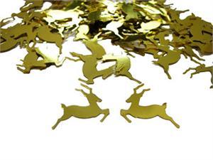 Gold Reindeer Confetti
