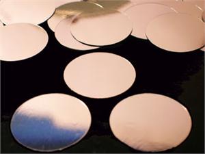 Silver round confetti