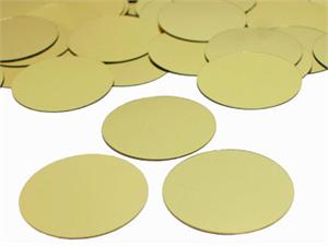 Gold round confetti