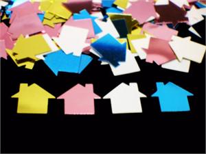 Confetti Shaped Like Houses