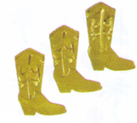 Deluxe Gold Cowboy Boot Confetti