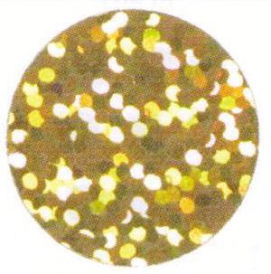 Gold round confetti