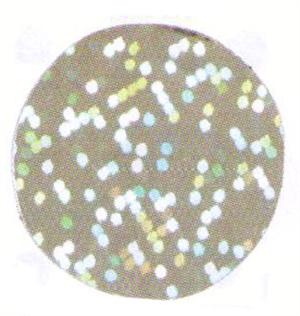 Silver round confetti