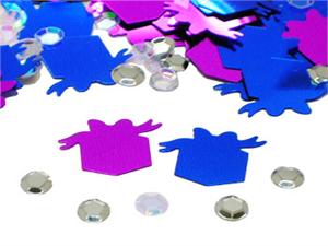 Blue Gift Confetti, Fuchsia Gift Confetti