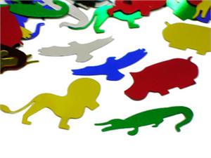 Confetti shaped like wild animals
