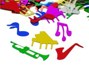 Music Note Confetti, Music Instrument Confetti