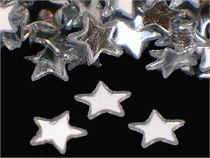 Silver Star Confetti, 1/8