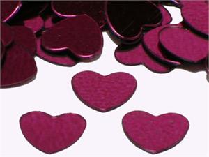 Burgundy Heart Confetti