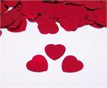 Metallic Red Heart shaped confetti
