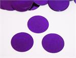 Large Round Purple Metallic Confetti