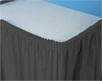 Black Plastic TableSkirt