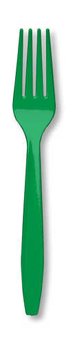 Emerald Green Forks