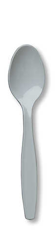 Silver Plastic Spoons