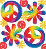 Confetti Peace Signs, Flowers, Smiley Faces
