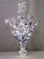 Silver Sweet 16 Centerpieces