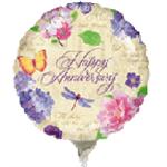 Happy Anniversary Balloon, Spring Theme