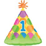 1st Birthday Party Hat Balloon
