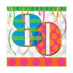 80th Birthday Napkins