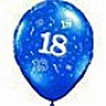 18th Birthday Latex Balloons