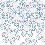 Pearl White Snowflake Confetti by the Pound or Packet