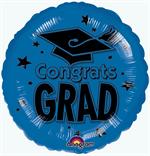Blue Graduation Balloon