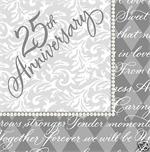 25th Anniversary Napkins