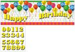 Birthday Banner with Stickers to add age