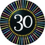 30th Birthday Cake Plates