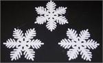 White Glittered Snowflakes, 4