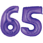 Purple Number 65 Balloon, 40