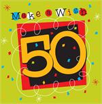 50th Birthday Napkins Bold