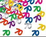 Metallic Number 70 Confetti