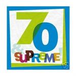 Supreme 70th Birthday Napkins