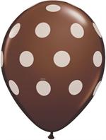 Brown Polka Dot Balloons, 100 count 11