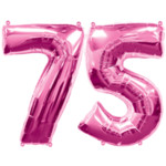 Pink Number 75 Balloons, 34