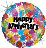 Bright Happy Anniversary Balloons