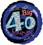 Oh No the Big 40 Balloon