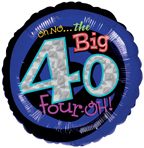 40th Birthday Balloon, Oh No the Big 40