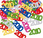 number 2010 confetti