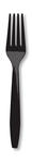 Black Plastic Forks