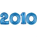 Blue 2010 Balloons