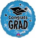 Blue Graduation Balloon